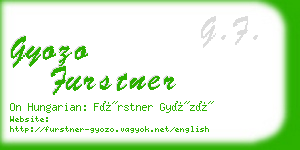 gyozo furstner business card